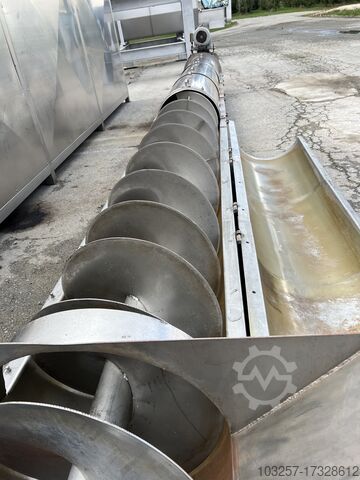 Transportador de tornillo Bucher Bucher Stainless Steel Screw Conveyor