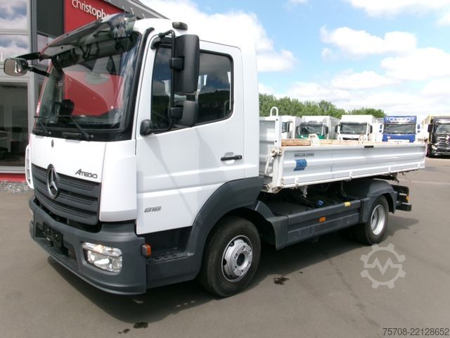 Three-way tipper van MERCEDES-BENZ 818 Atego*Meiller 3Seit-Kipper*2x AHK*Klima*Diff