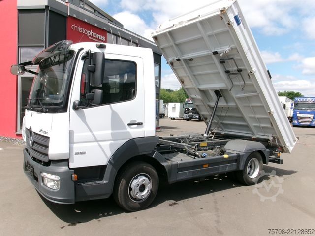 Three-way tipper van MERCEDES-BENZ 818 Atego*Meiller 3Seit-Kipper*2x AHK*Klima*Diff