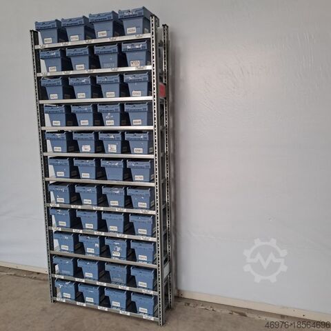 Kistenregal Fachbodenregal Magazinregal Schäfer R3000 / Regallänge: 1.056 mm 2.278x300mm / BITO Mehrwegbehälter