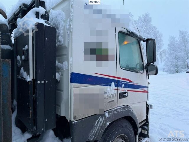 Sistema a braccio con gancio Volvo FM500 snow plough equipped tridem hook truck