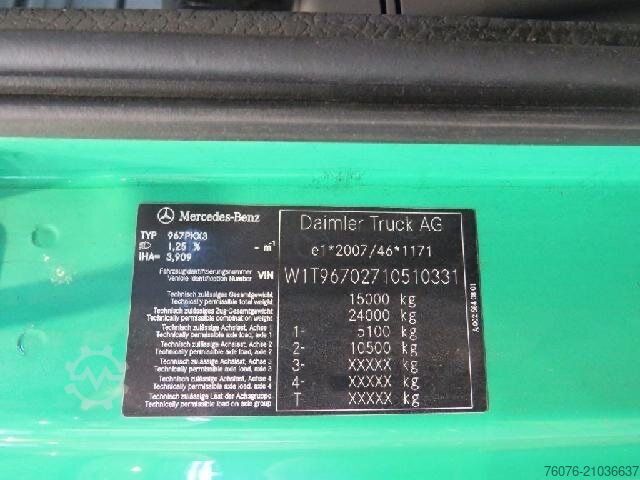 Kassevogn MERCEDES-BENZ Atego 1524 L 7.2 m Koffer LBW2t Seitentür Kamera