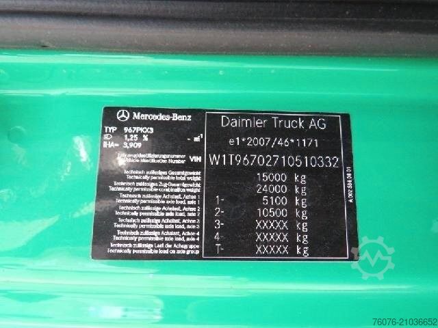 Kassevogn MERCEDES-BENZ Atego 1524 L 7.4 m Koffer LBW2t Seitentür Kamera