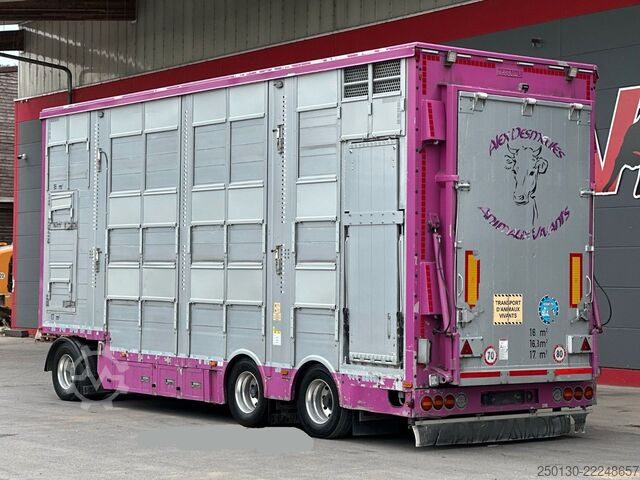 Rimorchio per trasporto cavalli PEZZIOLI 3. Stock  Aggregat/ Tränke/Hubdach/Rampe/Lift