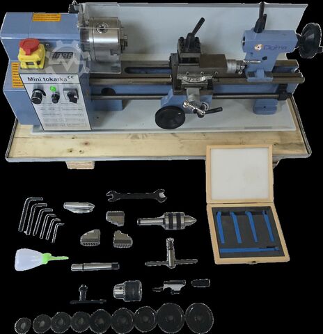 Conjunto de torno universal mini de 180 mm Digima DC TYTAN 350