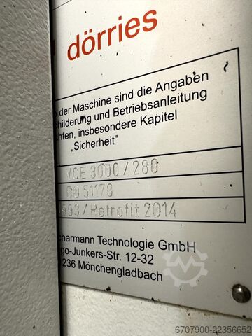DÖRRIES SCHARMANN VCE 3000 / 280 CNC verticale draaibank DÖRRIES SCHARMANN VCE 3000 / 280