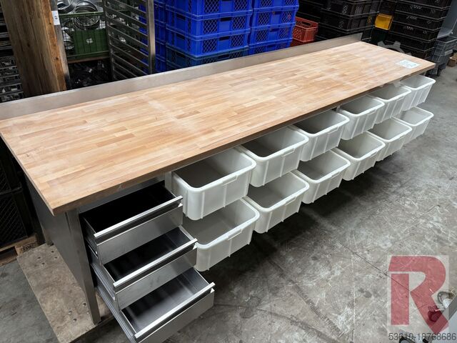 Werktafels met beukenhouten blad  