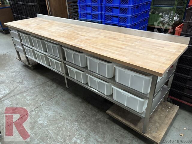 Werktafels met beukenhouten blad  