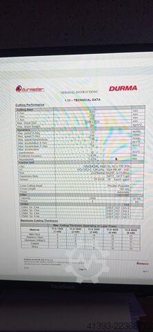 Lasersnijmachine Durma Durmazlar HD-F 3015