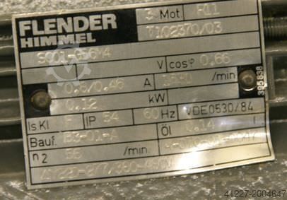 Motor sa zupčastim prenosom, snaga 0,12 kW, 46 obrtaja u minuti Flender Himmel** SC01-G56M4