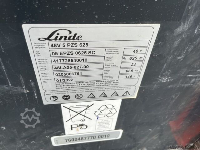 Empilhador eléctrico de 3 rodas Linde E16-02