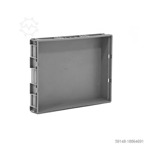 Contenitori Euro usati con maniglie chiuse, L: 800, P: 600, A: 120 (mm). 46 litri, L: Kruizinga 98-448GB-PAL