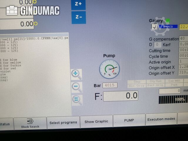 Mașină de tăiat cu jet de apă Waterjet Italy WL510