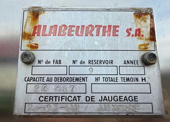 Storage tank Feltrin Cuve inox circuit coquillé, isolée