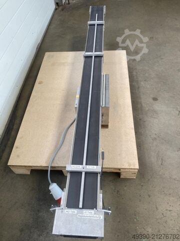 Förderband, Gurtförderer, Zahnriemenförderer, Kleingutförderband vermutlich RÖWE 2050 x 120