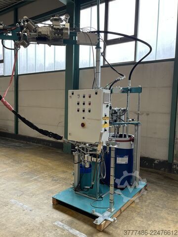 Instalación de encolado para adhesivos bicomponentes T-S-I Mastermix Gear Basic Misch-Dosier-Anlage