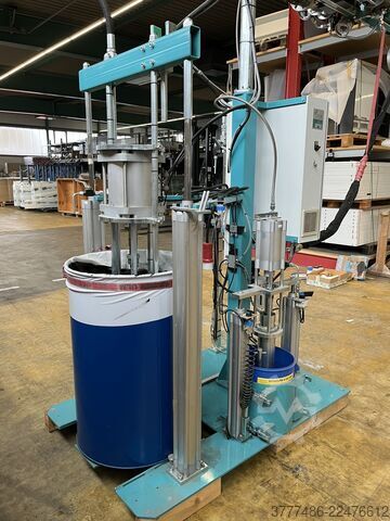Instalación de encolado para adhesivos bicomponentes T-S-I Mastermix Gear Basic Misch-Dosier-Anlage