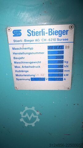 Bockningsmaskin Stierli-Bieger 300HE/CE