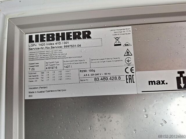 Congelador Liebherr Hausgeräte LGPv 1420 Liebherr Hausgerate Mediline LGPv 1420