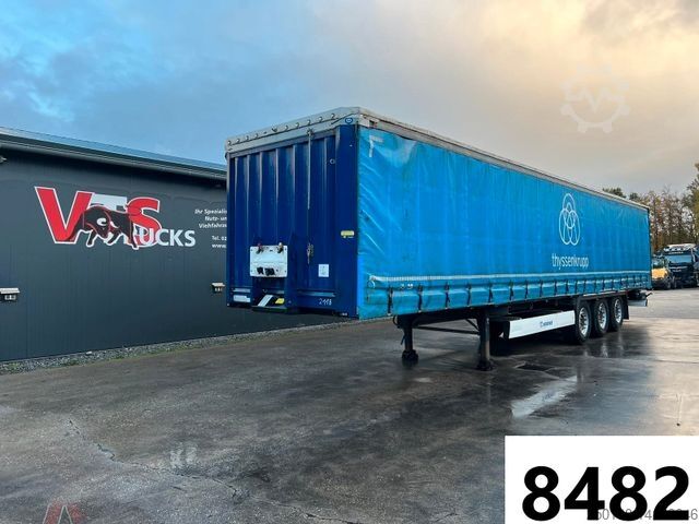 Semi-remorque bâchée KRONE SD Pritsche + Plane Auflieger Edscha,Liftachse