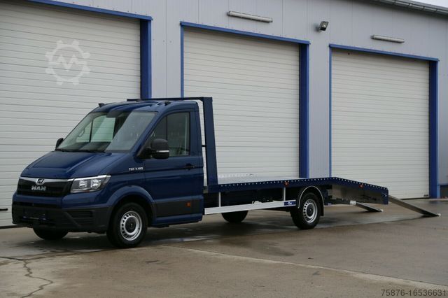Bestelwagen autodrager MAN TGE 3.180 177 PS mit Alu-Vollplateau 500x210