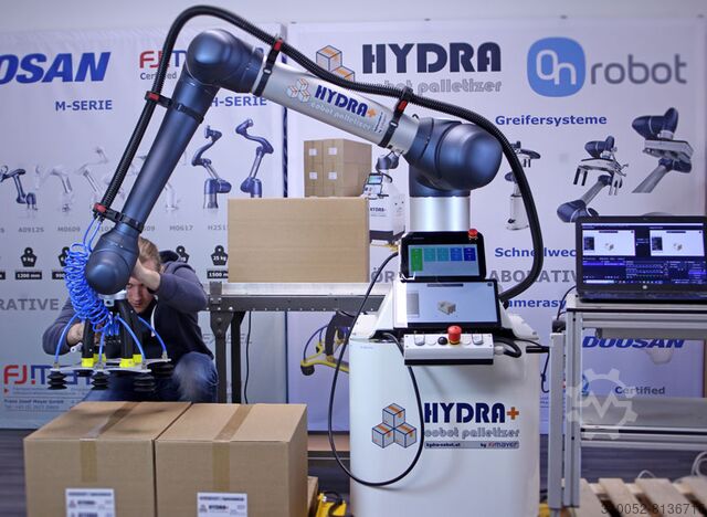 HYDRA Cobot palletiser FJ Mayer HYDRA cobot palletizer