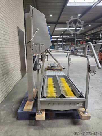 Hygiene sluit met zolen reiniger Foodmate Hygiene sluis met zolen reiniger