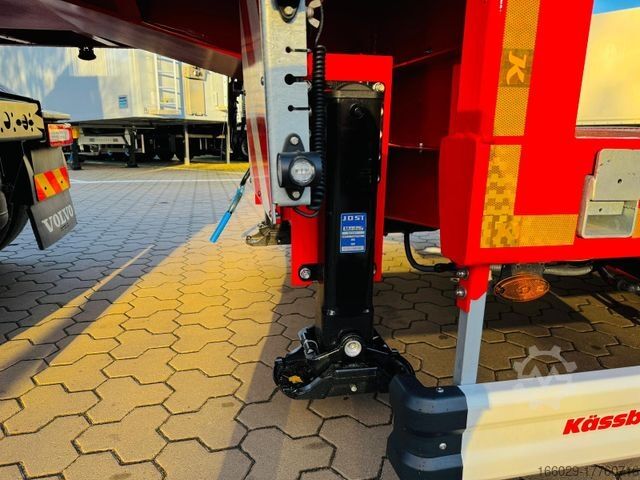 Dieplader oplegger KÄSSBOHRER SLAR3 Tele Tiefbett Radmulden metallisiert