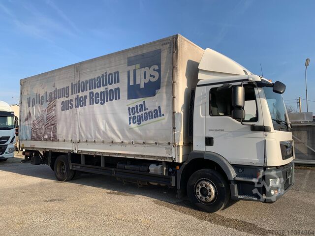 Teherautó platóval és ponyvával MAN TGM 15.250 4x2 BL+LBW *2.Pieces in stock