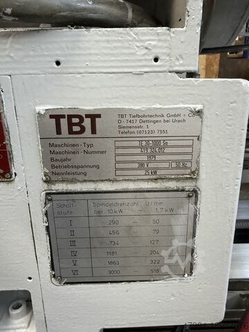 Mașină de găurit găuri adânci TBT TE 30-1000 SO