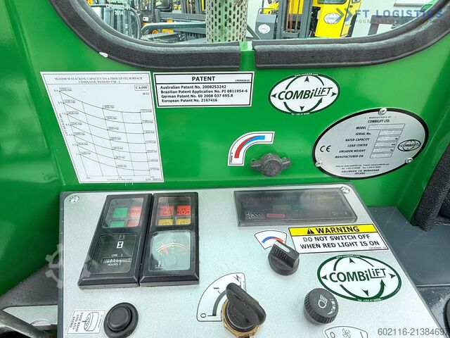 4-kierunkowy wózek widłowy Combilift C4000 / GAS / 9300MM / FREE-LIFT / CABIN