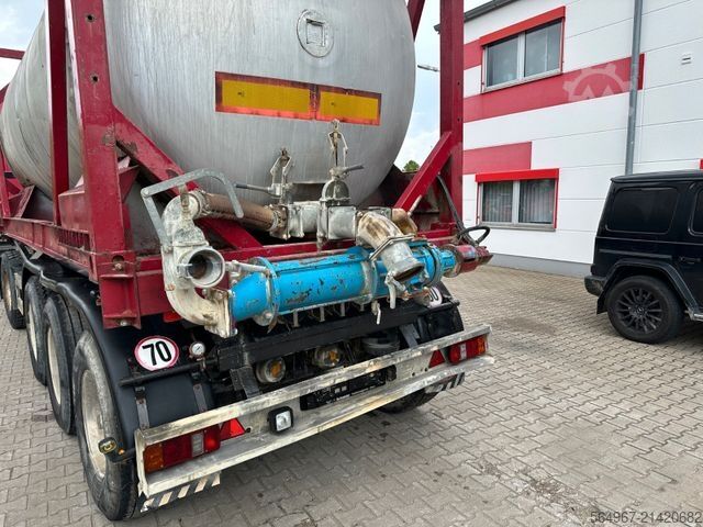 Remorque-citerne semi-remorque SCHMIDT CKSA 10/22-20 Containerkippchassis Tank