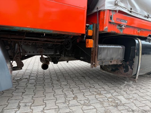 Samochód dostawczy z plandeką MAN 8.174 L2000 Pritsche+Plane+LBW DOKA