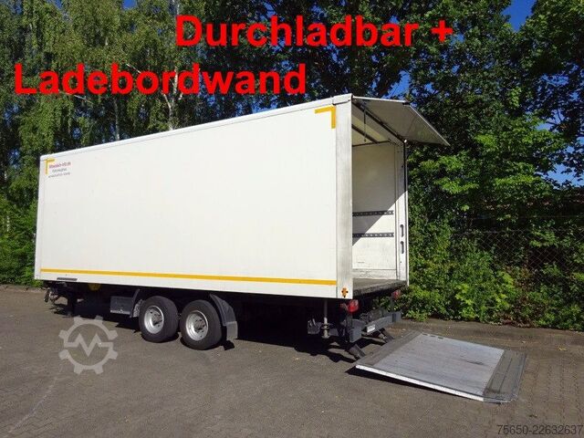 Dobozos pótkocsi Möslein TKO 105 Schwebheim  Tandemkoffer, Ladebordwand + Durchladbar