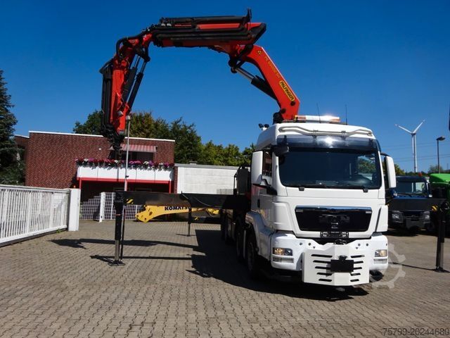 Grua montada em camião MAN 35.480 HYDRO TGS Pritsche + PK 65002 Kran 8x2-4