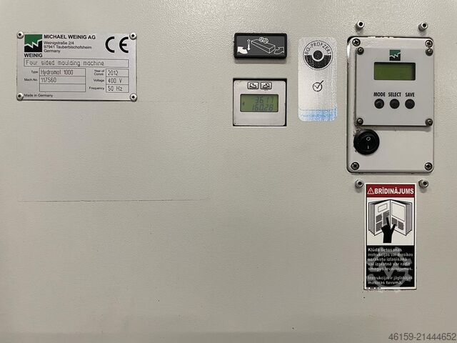 Cepilladora y moldurera Weinig Hydromat 1000 with mechanisation