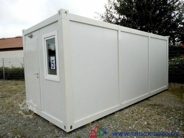Open aanhangwagen met zeil  Bürocontainer L=6.056 Isoliert 80 mm mit Heizung
