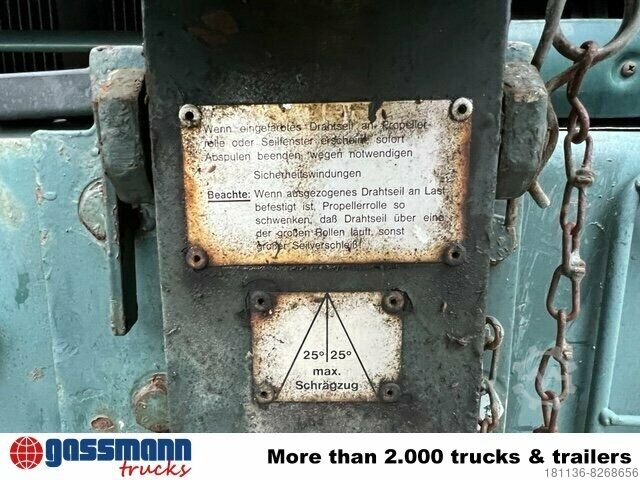 Grua montada em camião  WILHAG TW 931 Montagekran mit Kabine