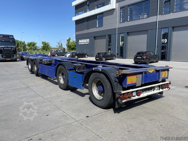 Transport kontenerowy Broshuis 2Connect 2AKCC / 4 Axles / 3x Steering Axle / 2...