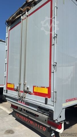 Yürüyen tabanlı yarı römork SCHWARZMüLLER J-SERIE, HYDR. DACH, SAF