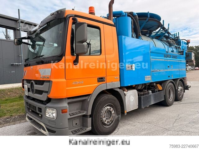 Vakuová cisterna MERCEDES-BENZ Actros 2544 L 6x2 Wiedemann enviro tec