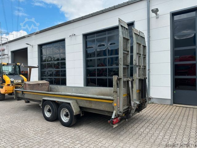 Ρυμουλκούμενο χαμηλού φορτίου Demmler TT119 Tiefladeranhänger mit Rampen Fräse