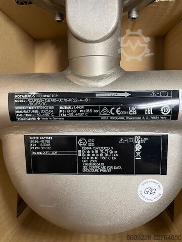 Sistema de medición Yokogawa ROTAMASS Coriolis Mass Flowmeter
