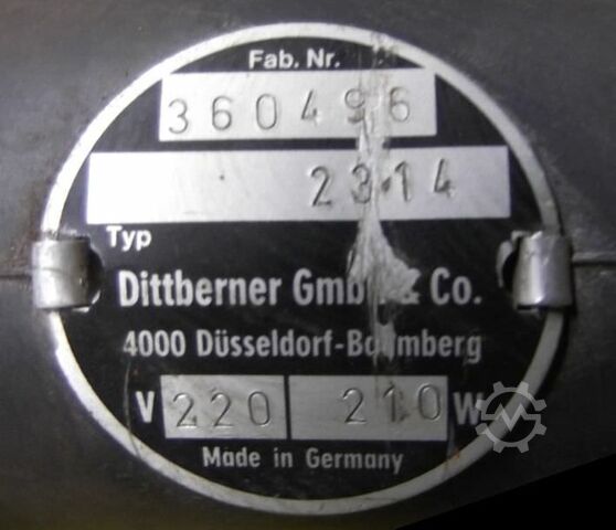 Verwarming van de slang Dittberner Typ 2314