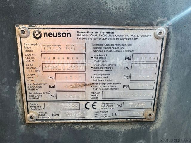 Rupsgraver NEUSON 75Z3 RD Gummikette/Schnellwechsler Löffel