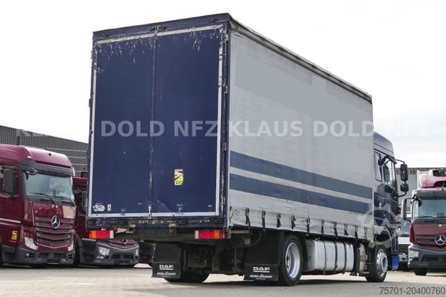 Flatbed truck with tarp DAF XF 105.410 Pritsche Plane Retarder 2-XL-Tank EU5