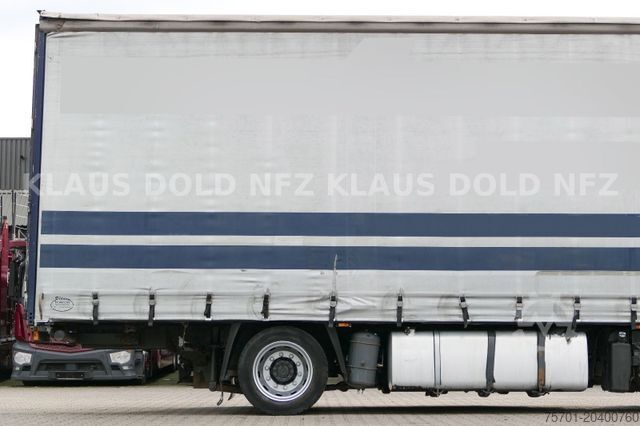 Flatbed truck with tarp DAF XF 105.410 Pritsche Plane Retarder 2-XL-Tank EU5