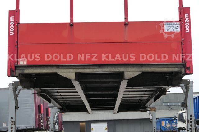 Wissellaadbak vrachtwagen Wecon Pritsche Wechselaufbau Bordwände
