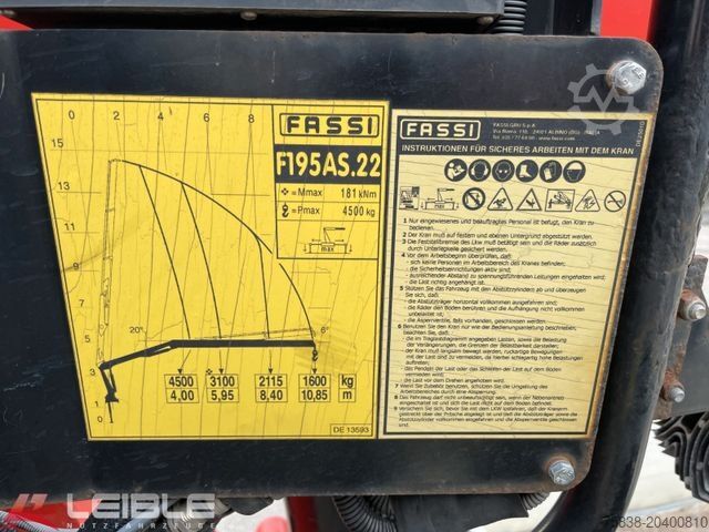 Autolaadkraan MAN TGX 26.440 6x2-4LL Baustoff*Fassi F195 AS.22*