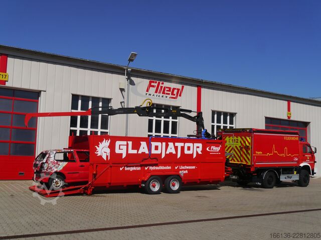 Pótkocsi Fliegl GLADIATOR - Löschcontainer Feuerwehr
